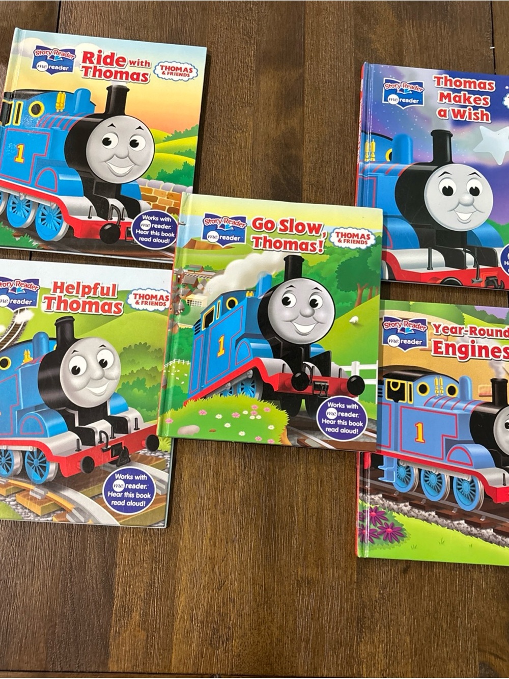 Thomas & Friends Blue Train Storybook Set with Red & Green Accents